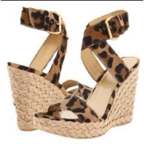 STUART WEITZMAN wedge sandals X-ray Cogleo .RARE. US Size 8.5 - Picture 1 of 8